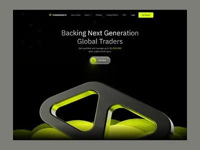 Website Design for Prop Trading Firm cfd crypto exchange finance financial fintech forex future trading landing page landingpage prop firm prop trading trading trading firm web design