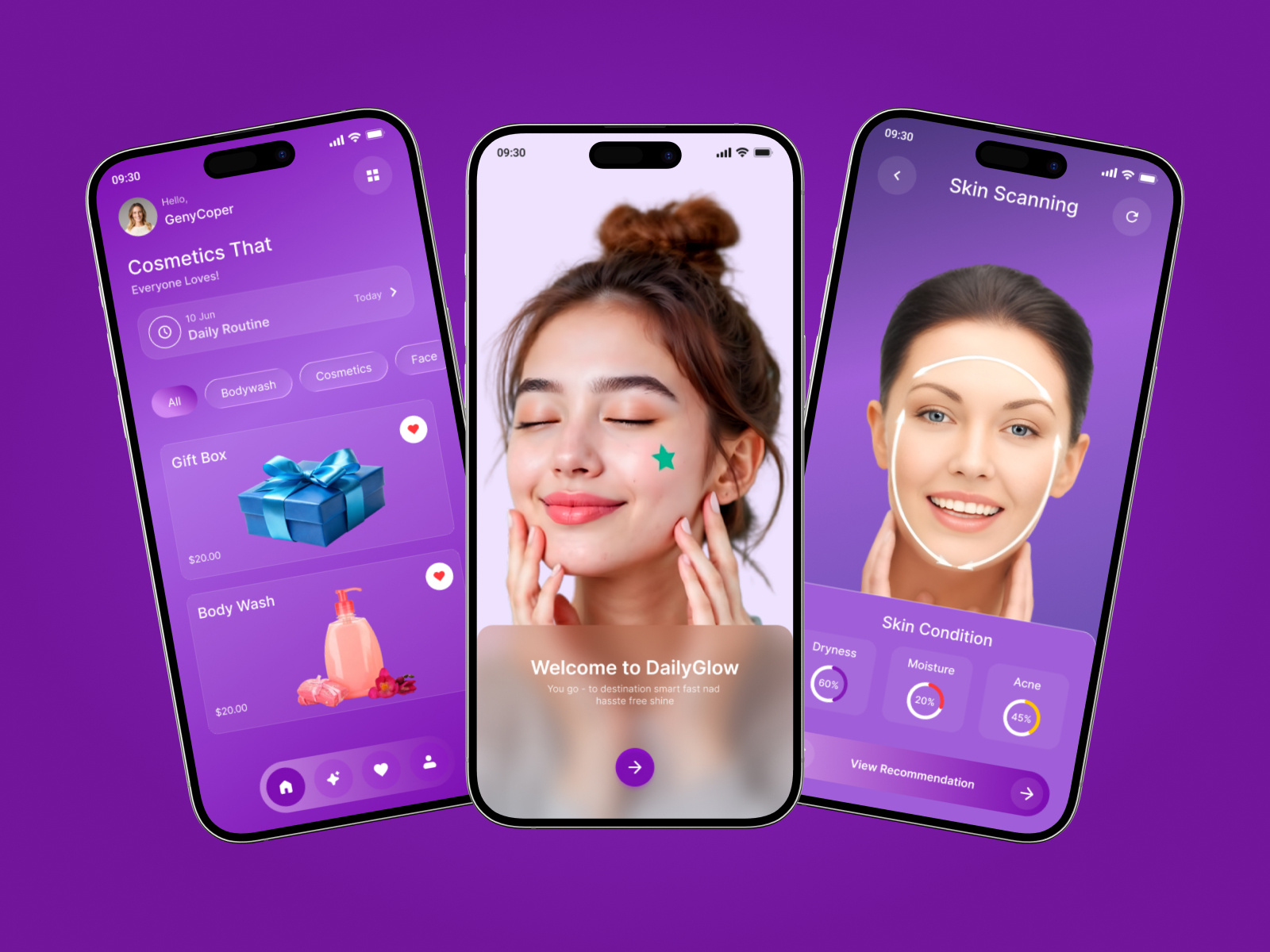 Example of Modern Mobile App UI/UX Design