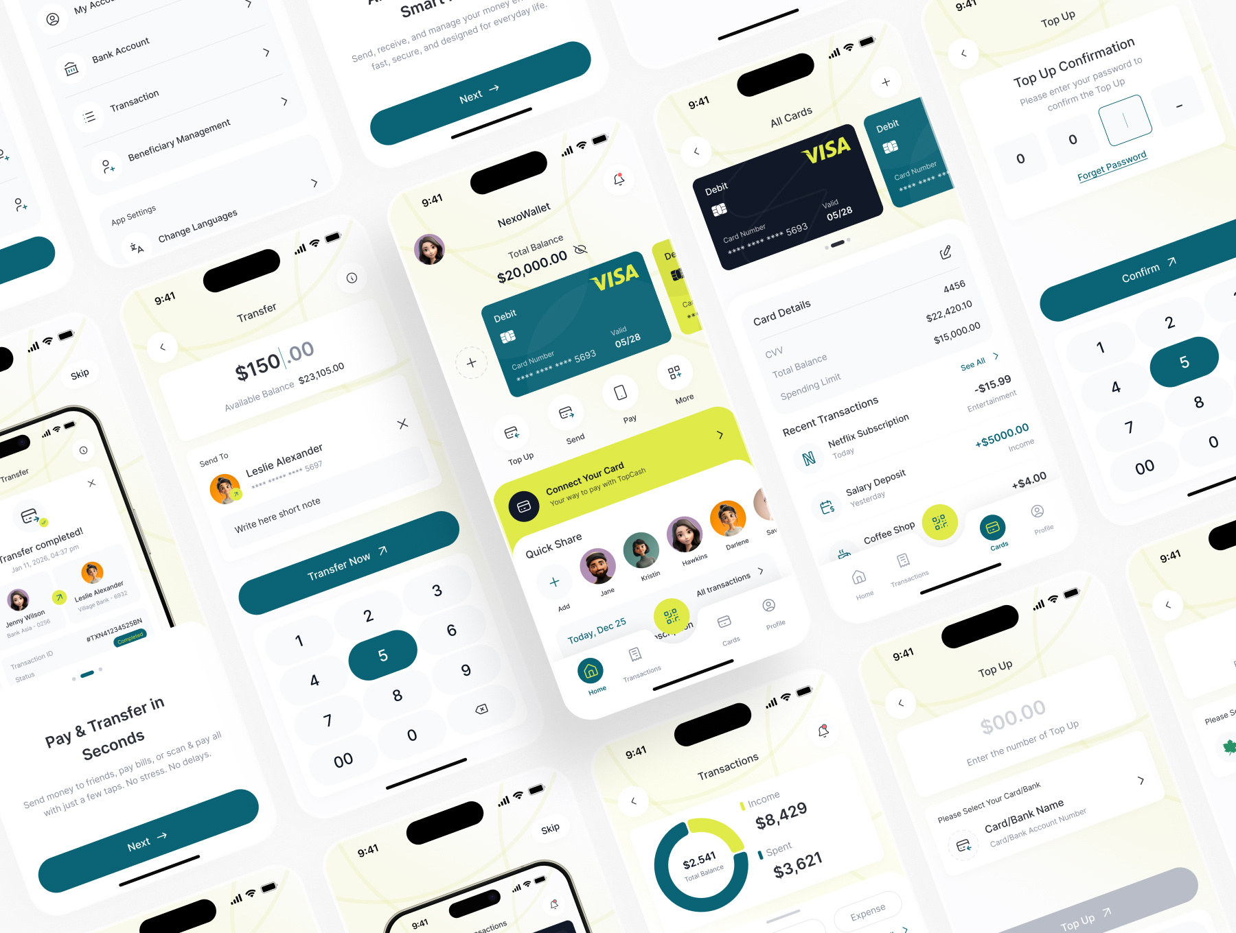 Example of NexoWallet Fintech App Design