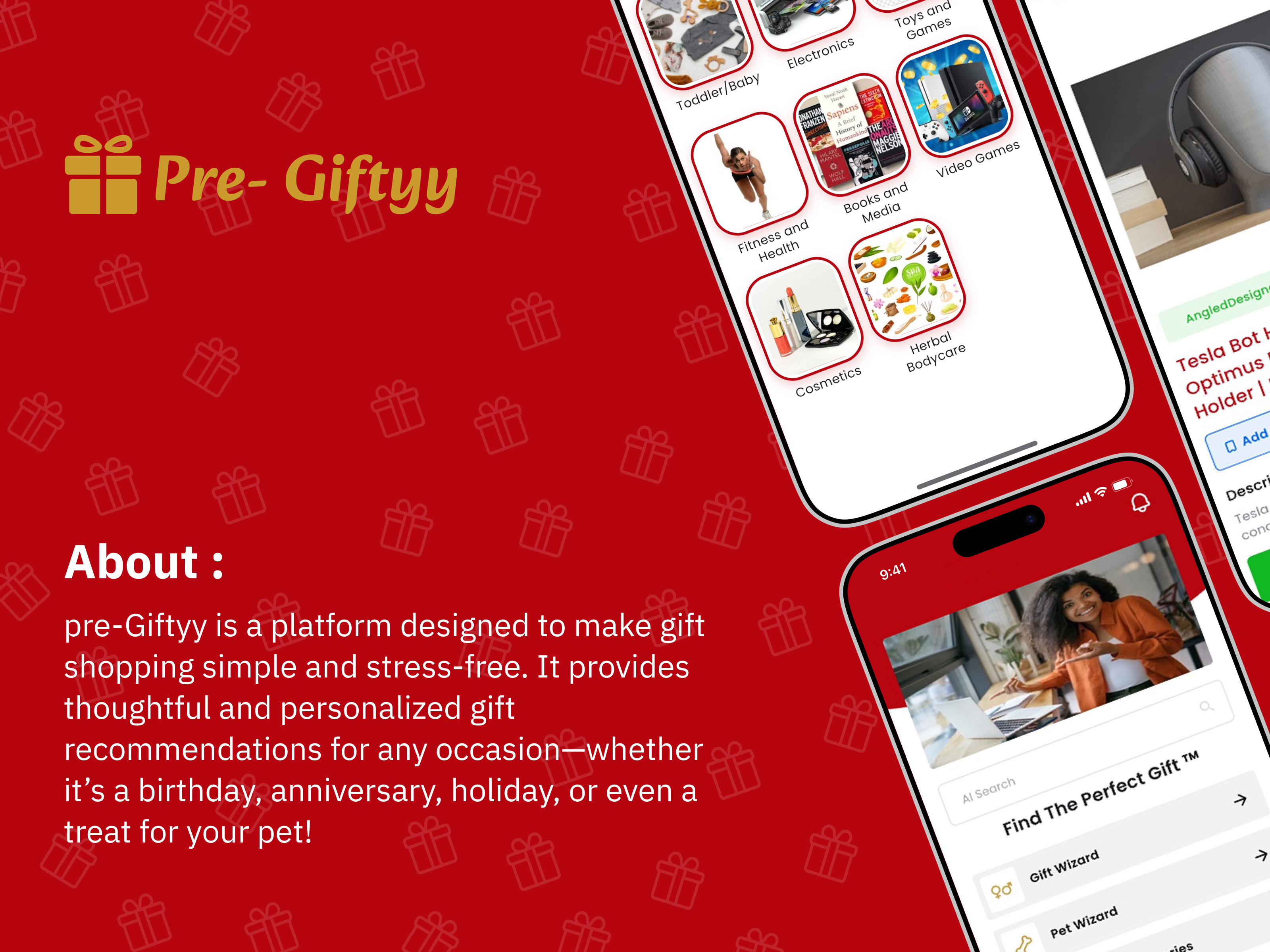 Pre-Giftyy Mobile App ai app design colorful ecommerce gifting app illustration minimal design mobile app onboarding product design recommendation system saas shopping app startup ui user experience user interface ux web app