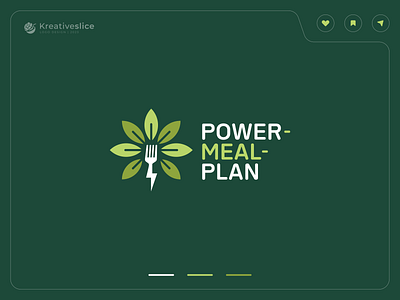 Power meal plan logo design dribbble logo fiverr logo kreativeslice logo logo design logo designer minimalist logo design modern logo