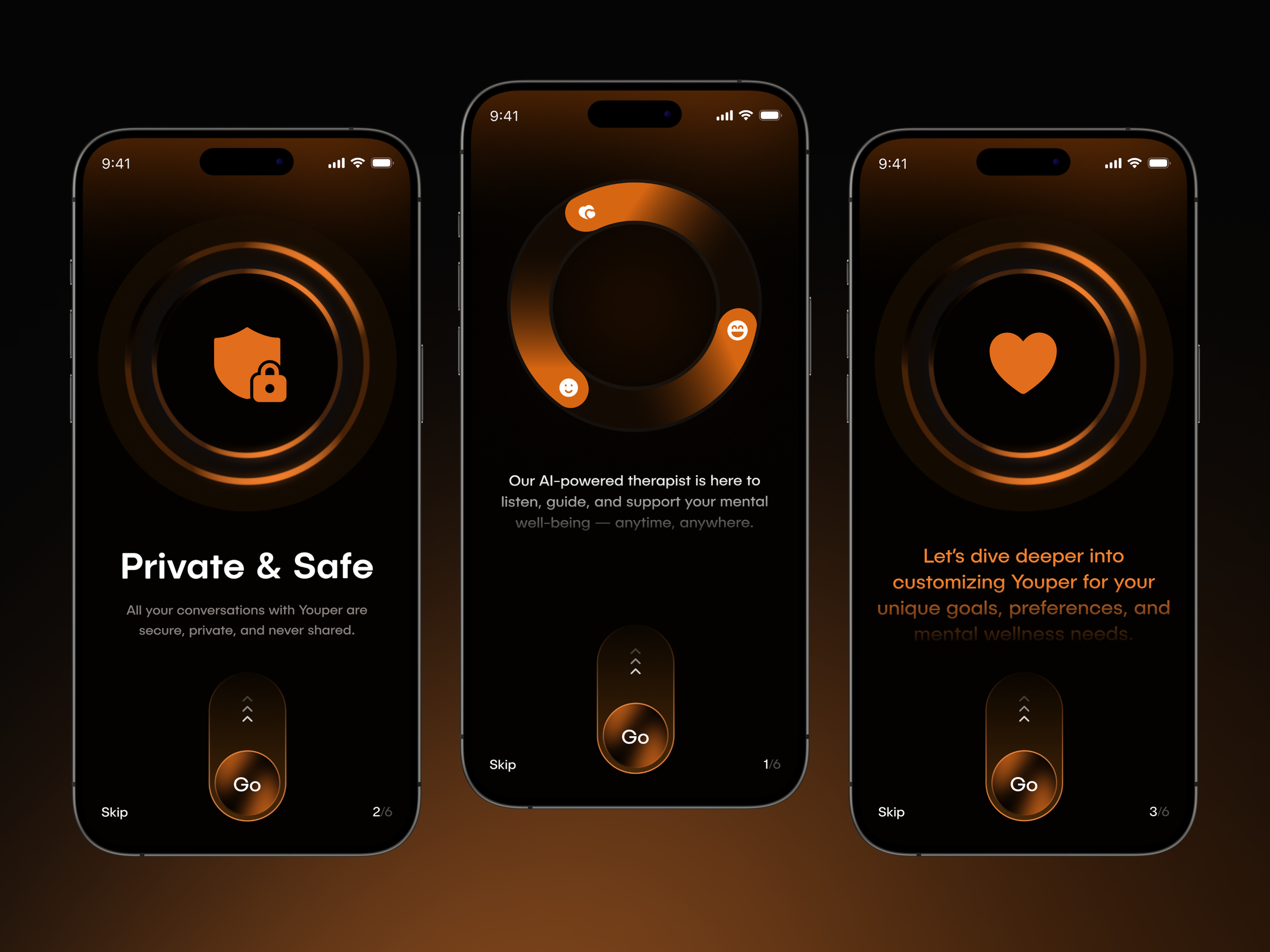 Example of Ai Mental Health Mobile App UI Design