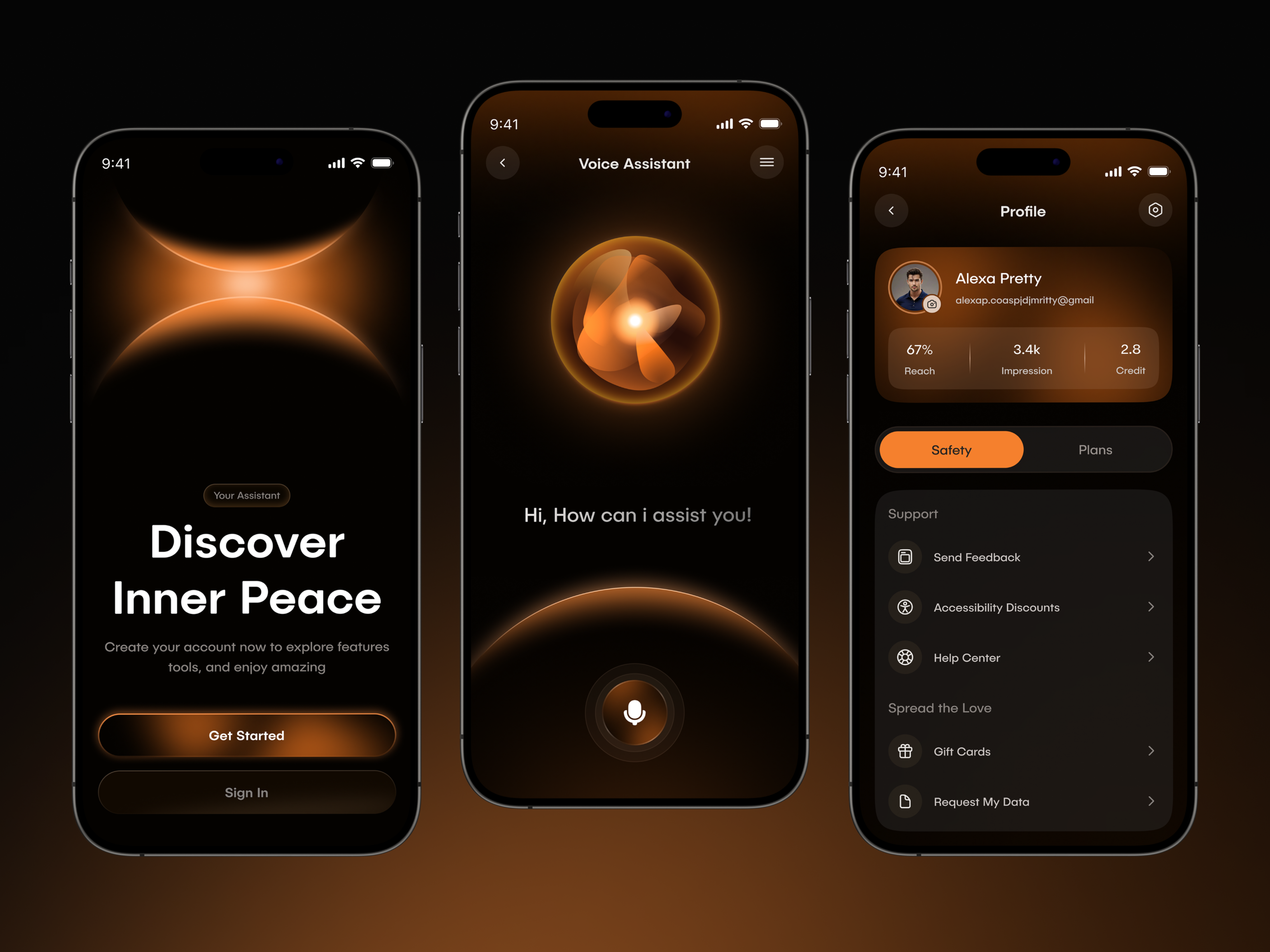 Example of Ai Mental Health Mobile App UI Design