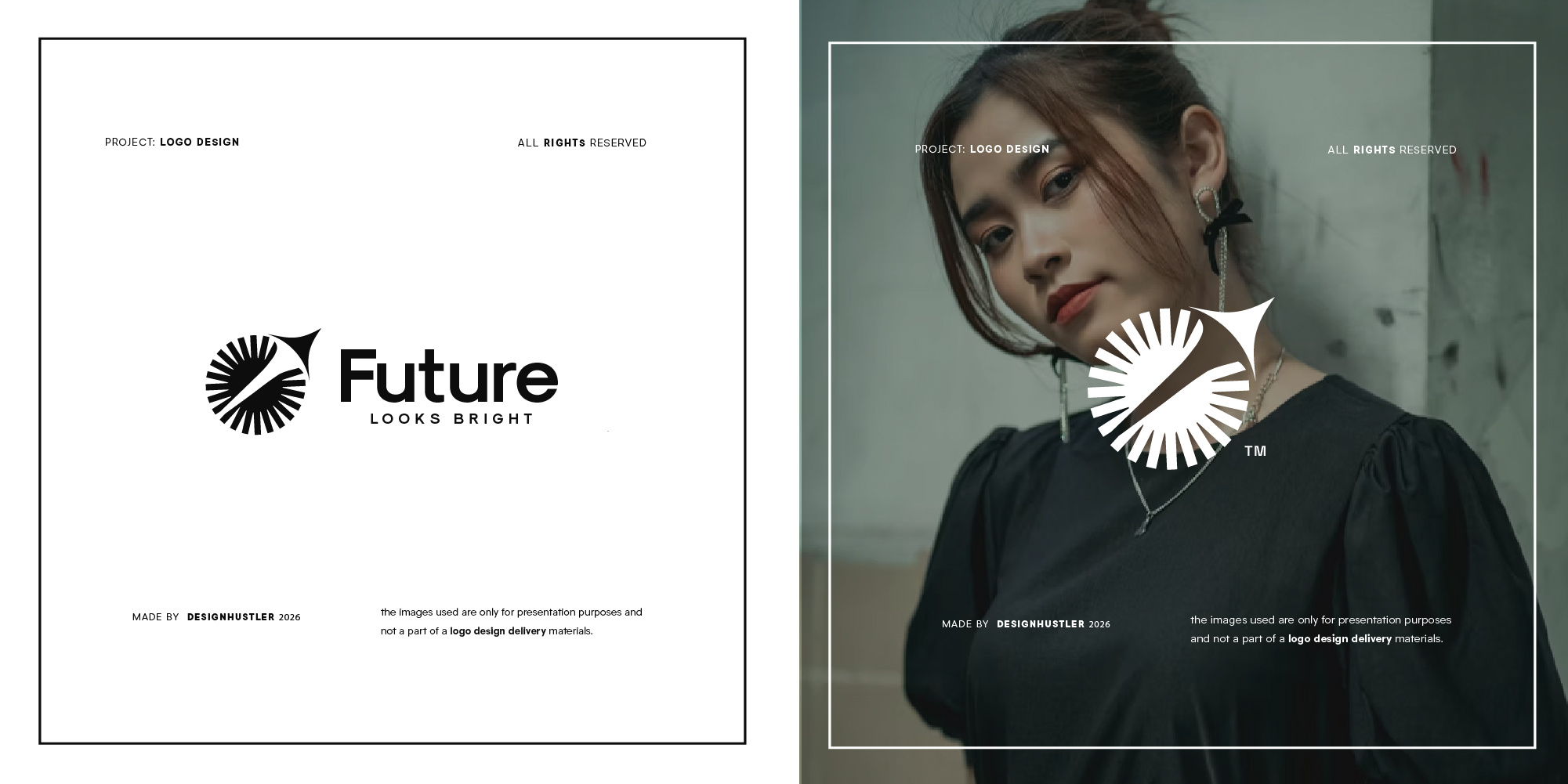 Future looks Bright logo branding design graphic design logo