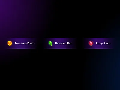 💎 Gaming Platform: Quick Links Tabs coin dark futuristic game gamer gamification gaming gradient link mode neon platform purple tabs treasure website