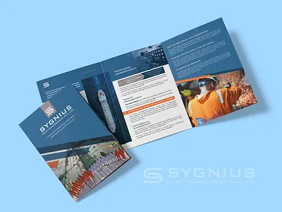 Company Profile Design for Sygnius 2d branding brochure catalog company profile company profile design design digital digital art ebook graphic design logistics minimal modern print print materials