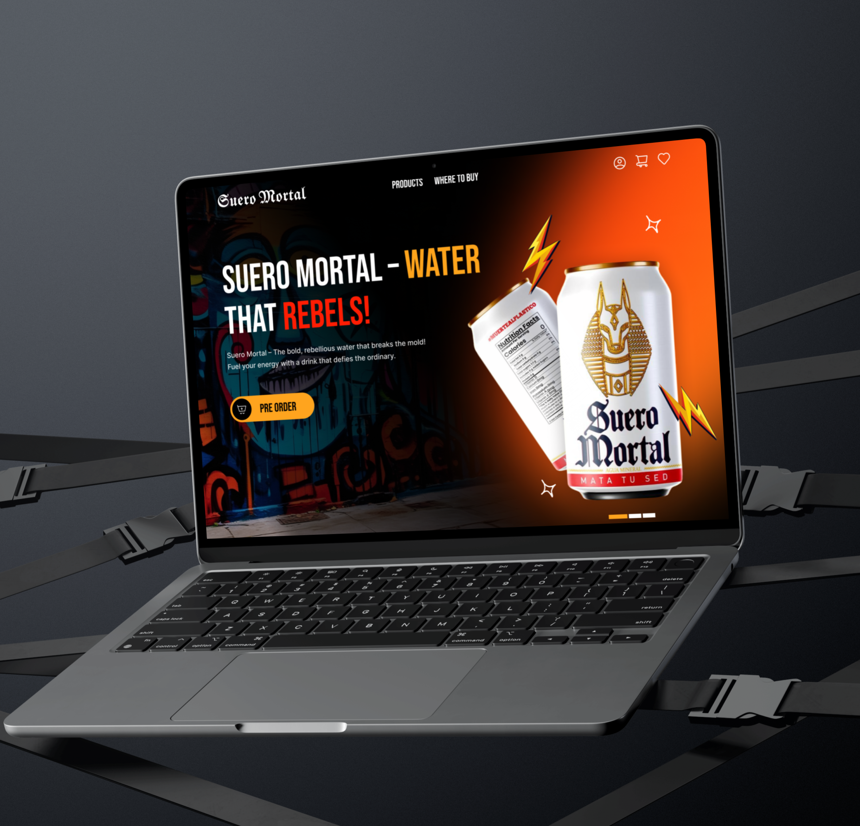 Power Drink Lnaidng Page Case study bold design brand identity brand website creative direction dark ui ecommerce design figma design hero section landing page marketing website mockup modern ui product landing page product website typography ui design ux design visual design web design website design