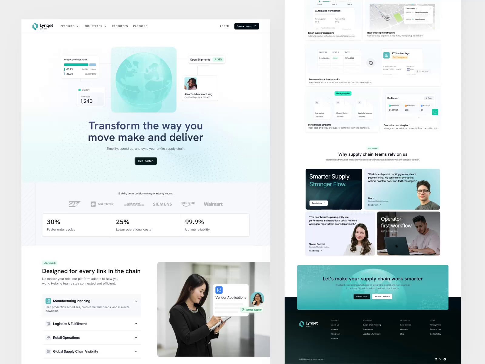 Example of Landing Page Design / Web Design