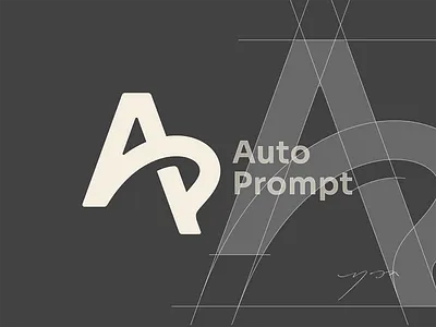 Auto Prompt Logo ai ai logo ap ap logo auto brand branding logo logo designer prompt