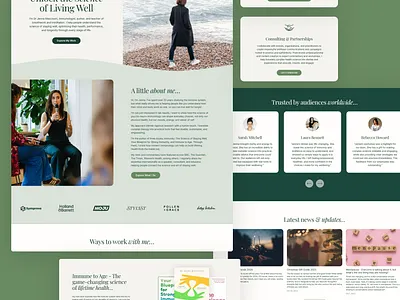 Dr. Jenna McAtamney Website & Brand Experience animation consulting site health expert modern layout personal brand portfolio site professional website responsive design squarespace ui ux web design