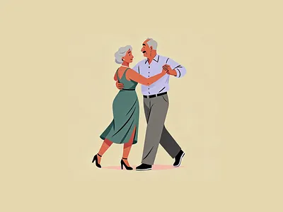 The Dancing People branding design graphic design illustration