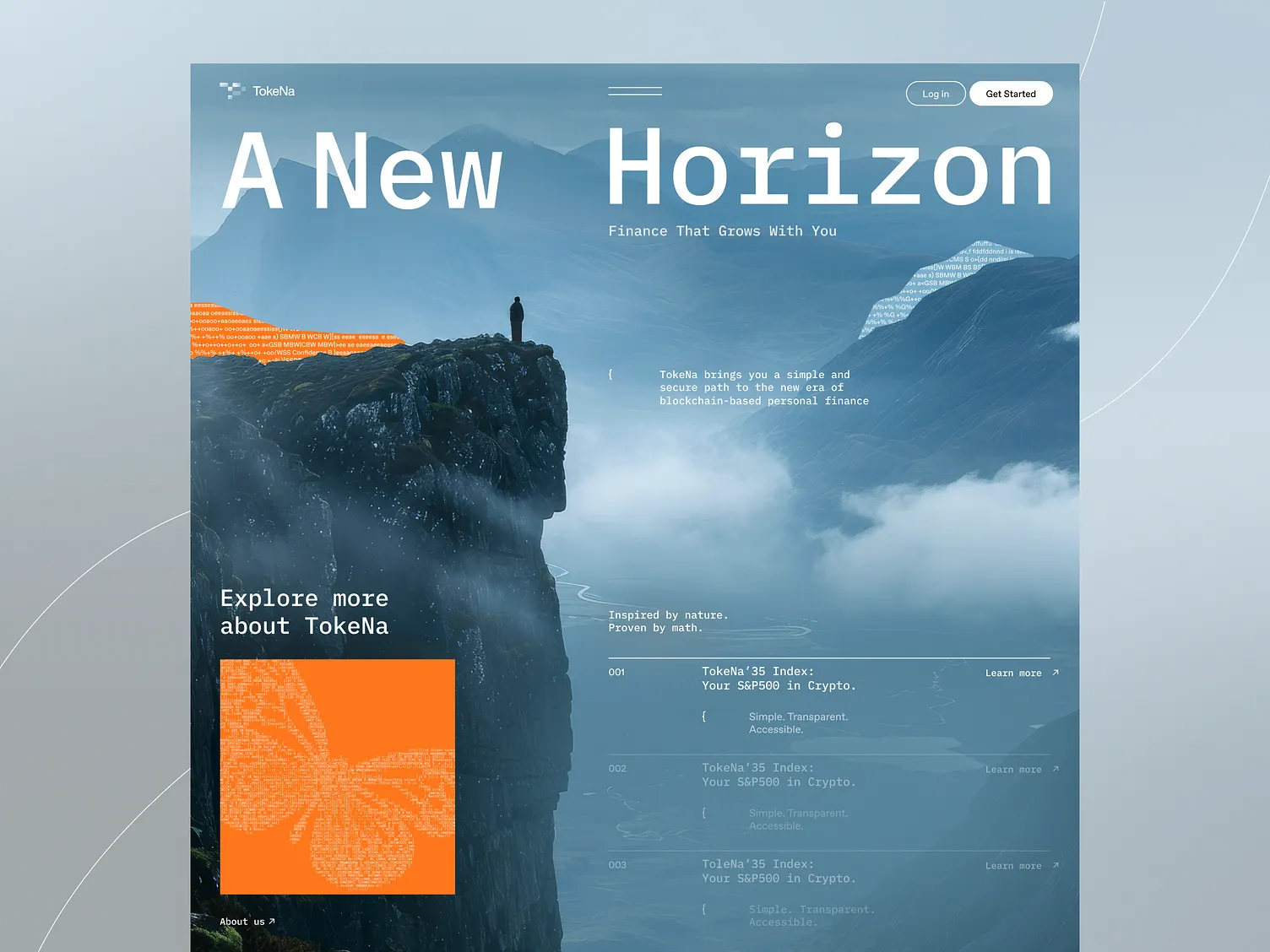 A New Horizon — Fintech Landing Page banking blockchain blockchain design blockchain landing page blockchain website crypto crypto landing page cryptocurrency cryptocurrency website finance fintech design landing page landing page design saas wallet web3