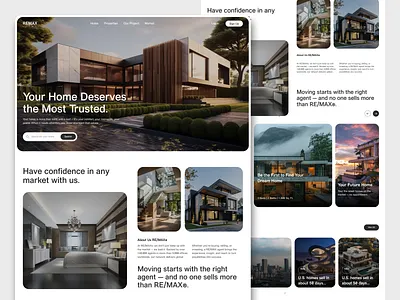 Luxury Real Estate Website Design design luxury real estate product property website real estate real estate platform real estate website ui ux design web