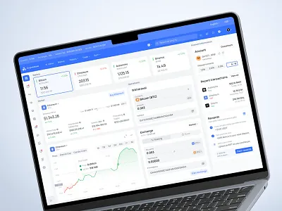 Crypto Wallet Dashboard Design animation branding design graphic design illustration logo ui ul ux vector