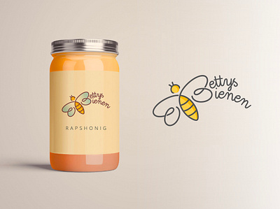 Logo Beekeeper "Bettys Bienen" beekeeper branding corporate design graphic design labeldesign logo logodesign packaging