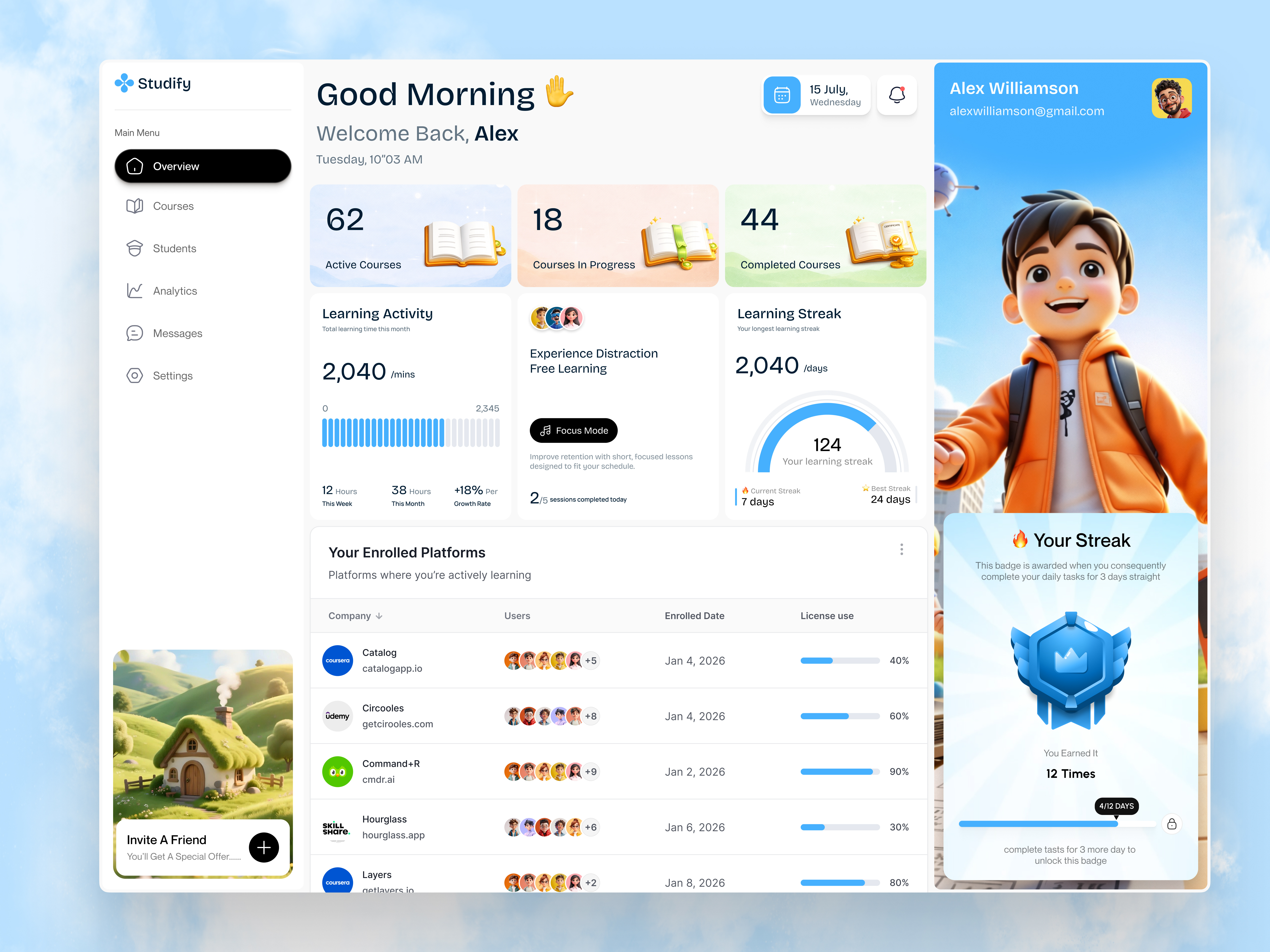 Example of 🎓 Ed Tech Platform UI/UX Design