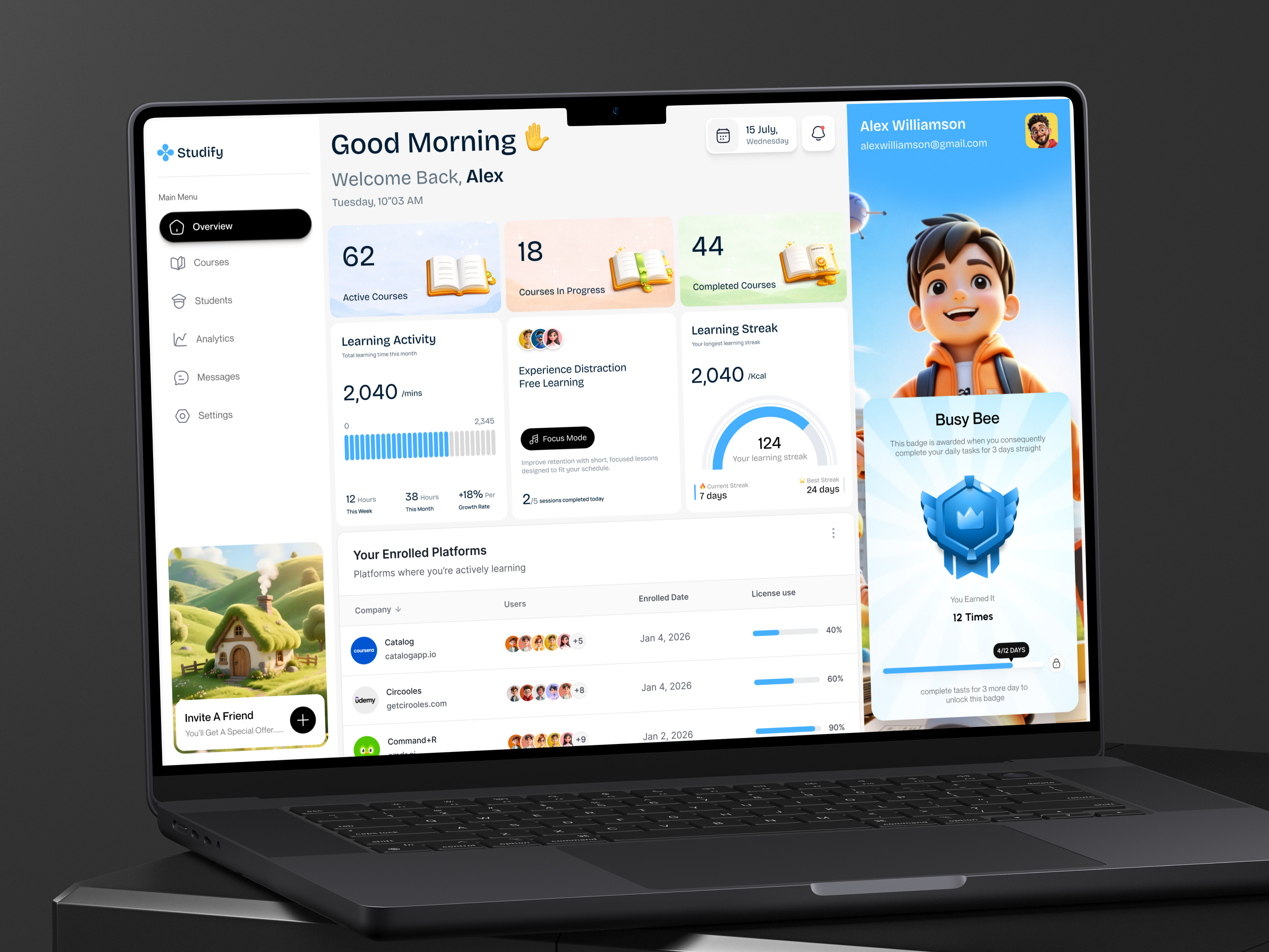 Example of 🎓 Ed Tech Platform UI/UX Design