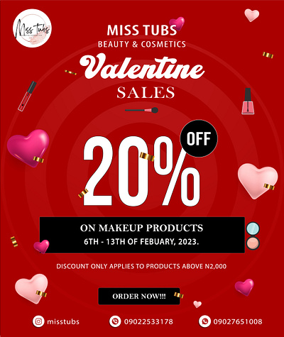 Valentine Sales Design branding flyer graphic design