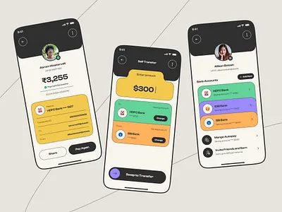 Mobile Banking App - Money Transfer & Self Transfer UI/UX appdesign bankingapp bankingui cleanui designsystem digitalbanking fintech fintechui graphic design iosappdesign mobileappdesign mobileui modernui moneytransfer paymentapp productdesign ui uiux userexperience uxdesign