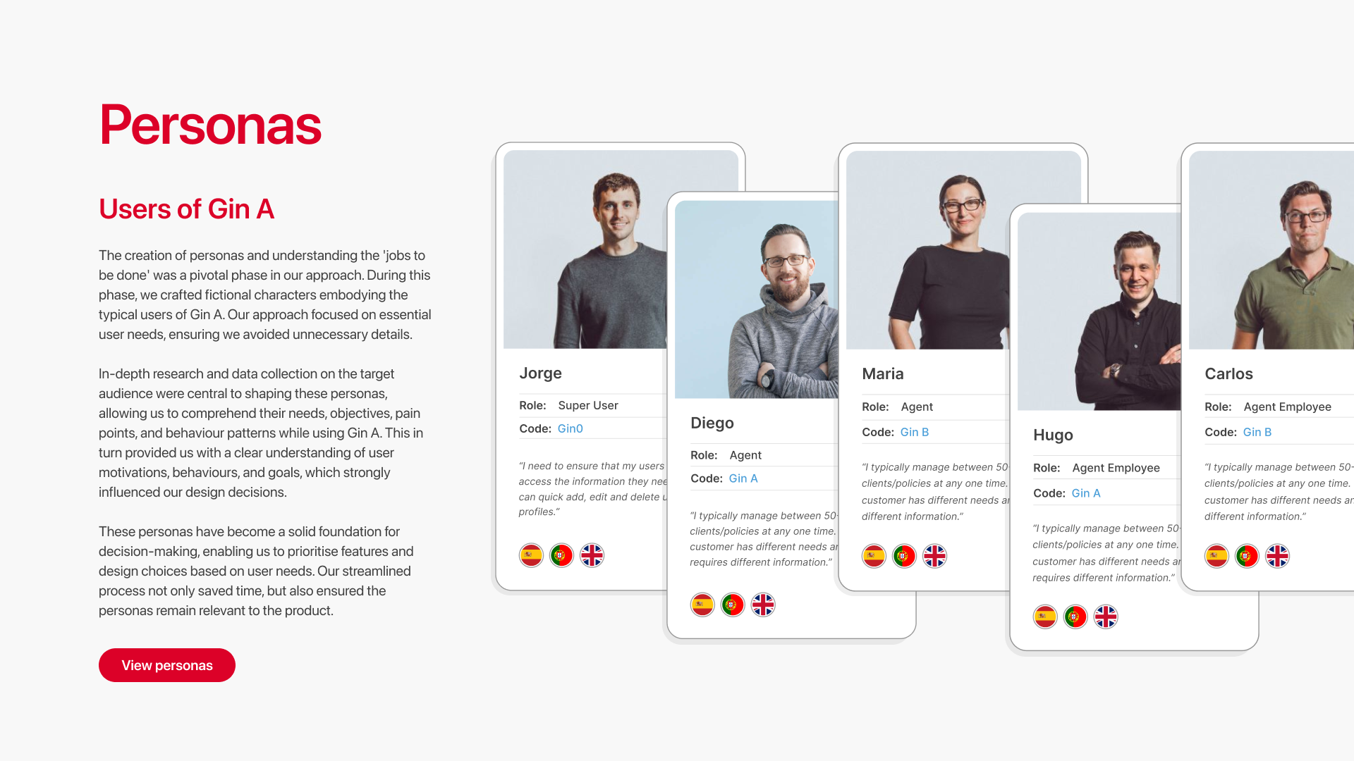 GinA Proposal deck experience design proposal ux