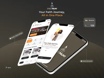 Chistrian ministry Mobile Application all in one place app branding christrian ministry faith figma merchandise mobile app modern design ui ui design uiux ux research