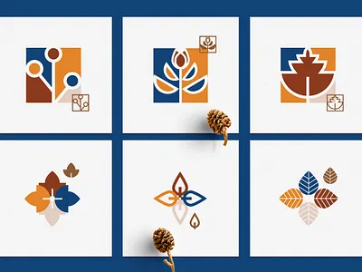 Fall logo marks abstract abstract logo autumn logo branding colorful colors design fall logo geometric illustration leaf geometric logos leaf logo mark logo logo icons logo marks logo stamps vector