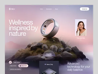 Website for a Healthcare Company ✦ Silv design interface product service startup ui ux web website