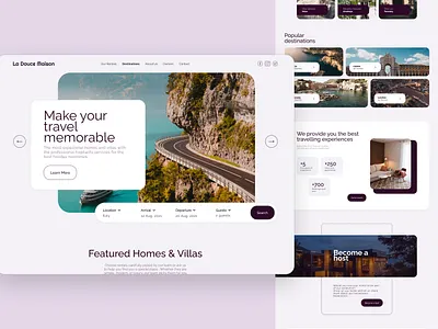 Travel product design app design branding ui website design