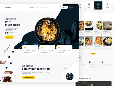 Food delivery app design branding ui website deisgn