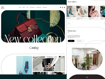 Clothing website branding ui ux website design