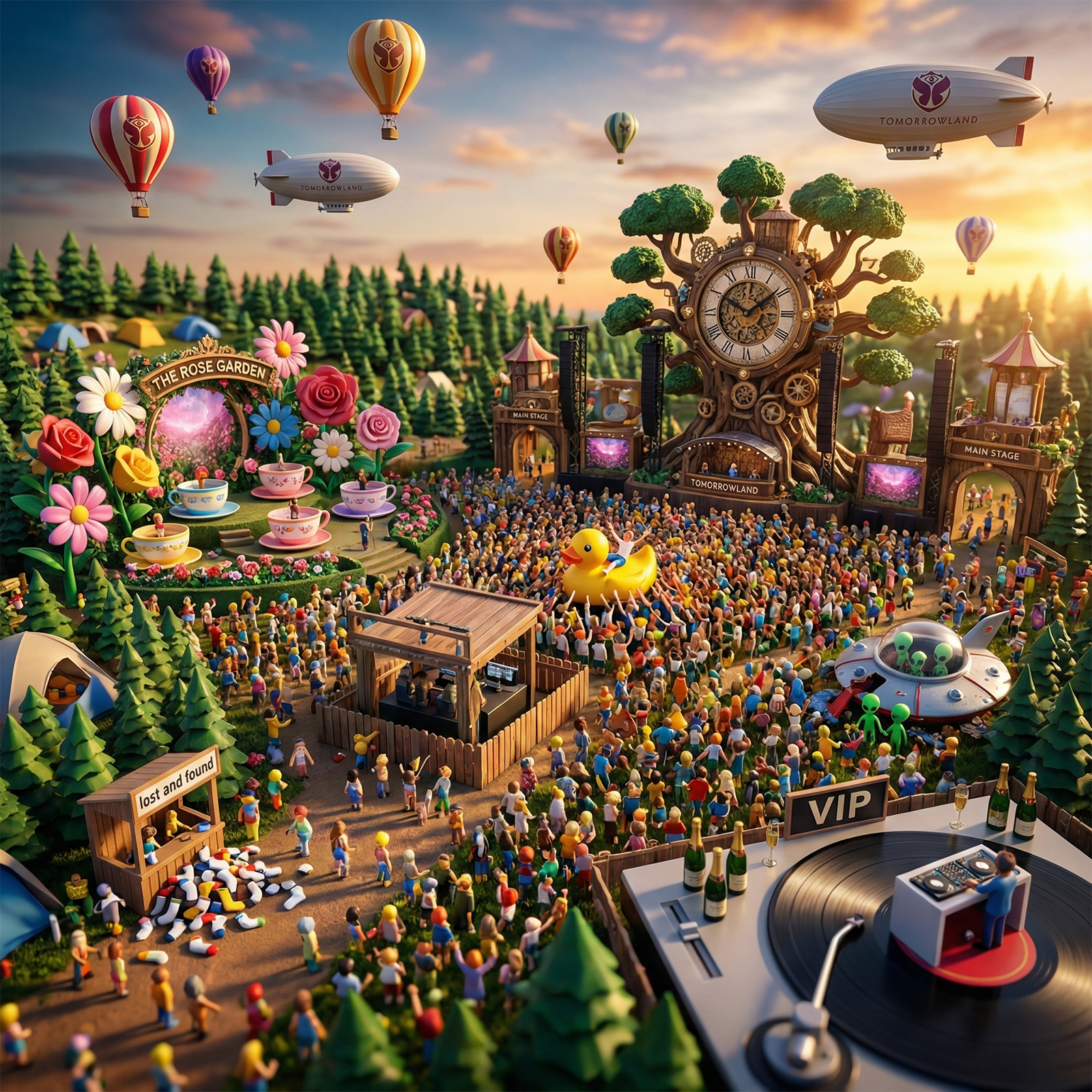 Tomorrowland festival miniatures