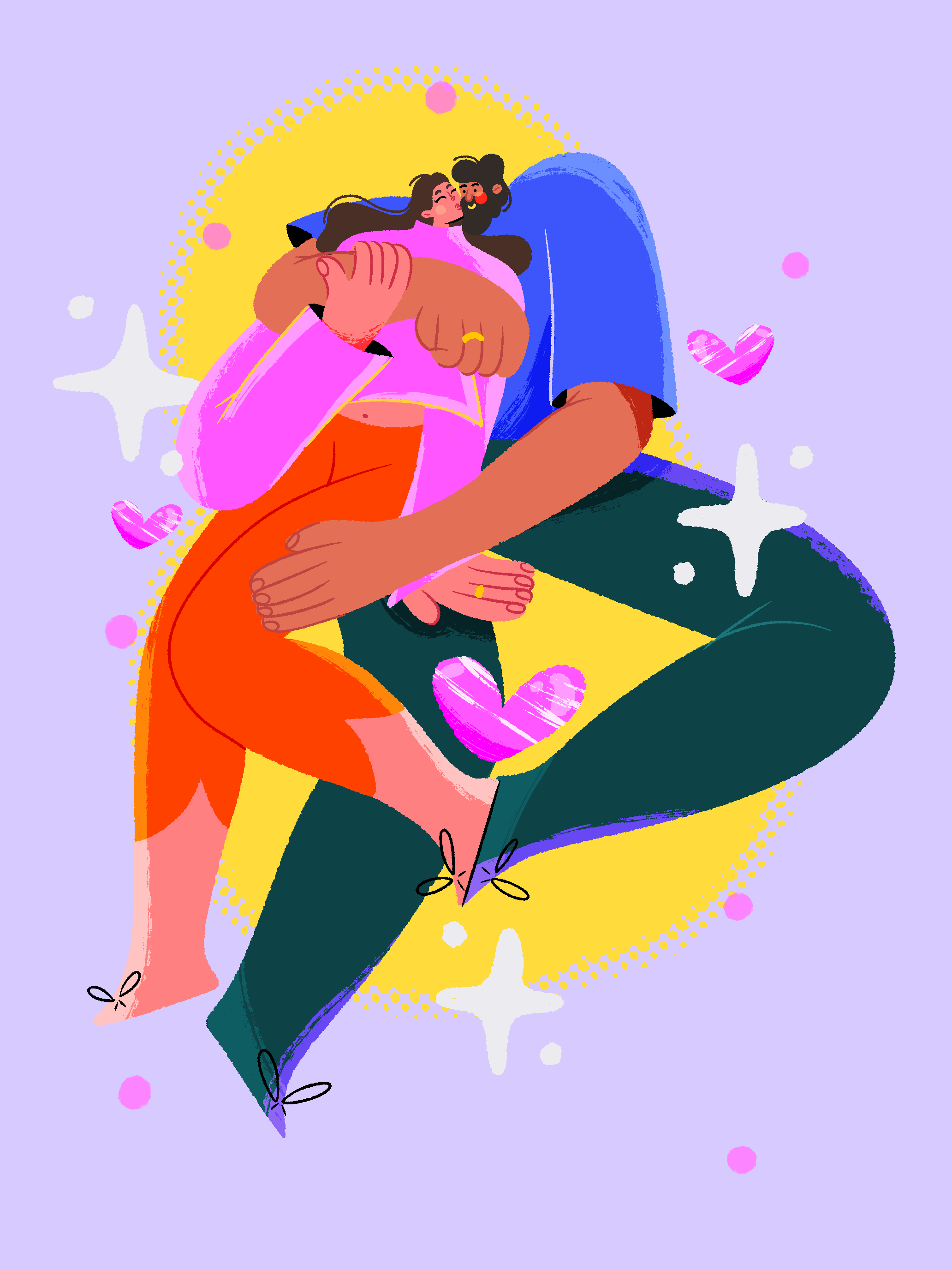 Couple goals 2d character design couple art couple illustration cute art graphic design illustration love illustration procreate