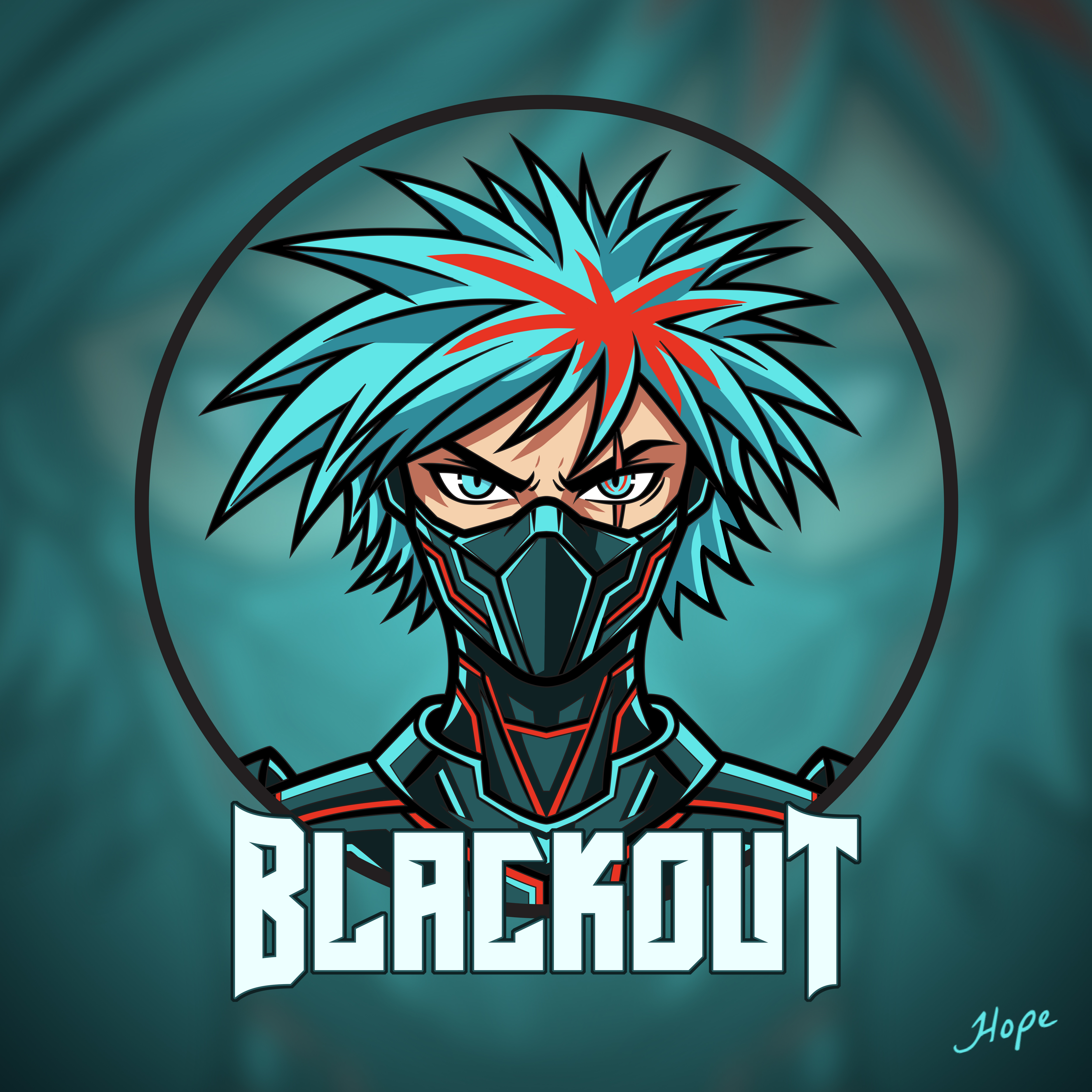blackouT Mascot Logo Design art artwork branding character character design design digital art graphic design illustration logo logo design mascot mascot logo mascot logo design