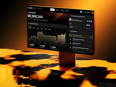 Kraster Wallet: Crypto Financial Dashboard 3d animation branding graphic design logo motion graphics ui