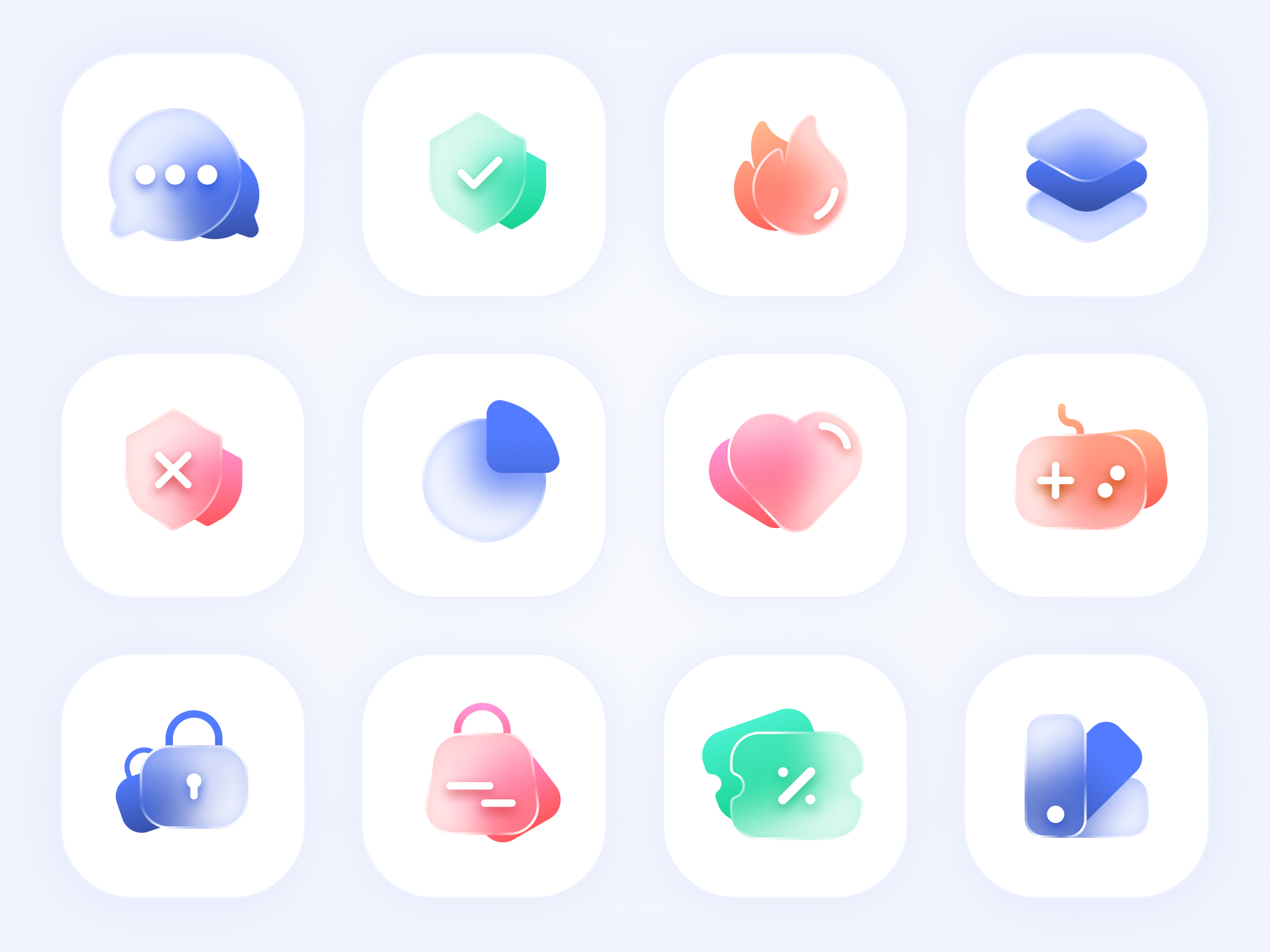 3D Frosted Glass Icon Design 3d 3d icon app app icon cgi digital design figma frosted glass glassmorphism icon icon design icons illustration interface minimal modern render ui ui design visual design