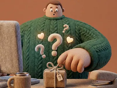 Surprise Gift At Work 3d animation branding gift graphic design illustration motion graphics