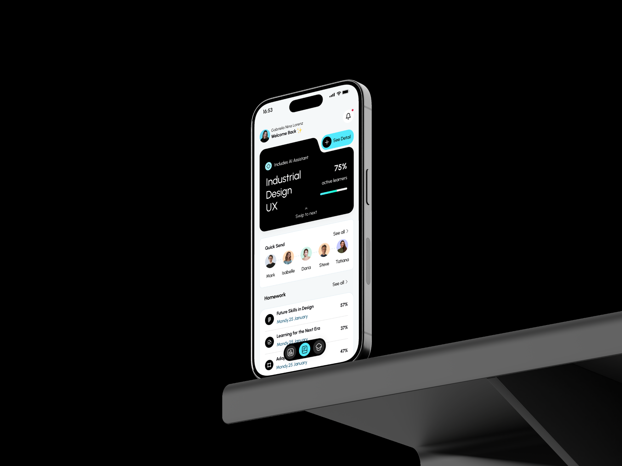 NOVA clean concept creative illustration layout typography ui ux