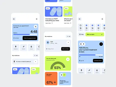 SPreP App Concept app application dashboard ios medical app medication mobile mobile app mobile ui product design tracker tracker app ui ui design ux ux design