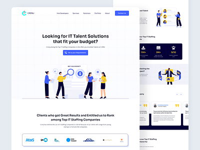 IT Staffing Company | Website Design colors design ui ui design ui ux web design website