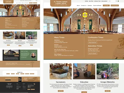 Catholic Church Website Design catholic catholic website catholicism christianity church church website deacon holy iowa pastor saint thomas