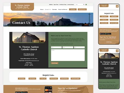 Catholic Church Website Design catholic catholic website catholicism christianity church church website deacon holy iowa pastor saint thomas