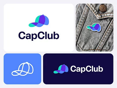 CapClub 2 abstract cap creative hat logo poker soft software tech