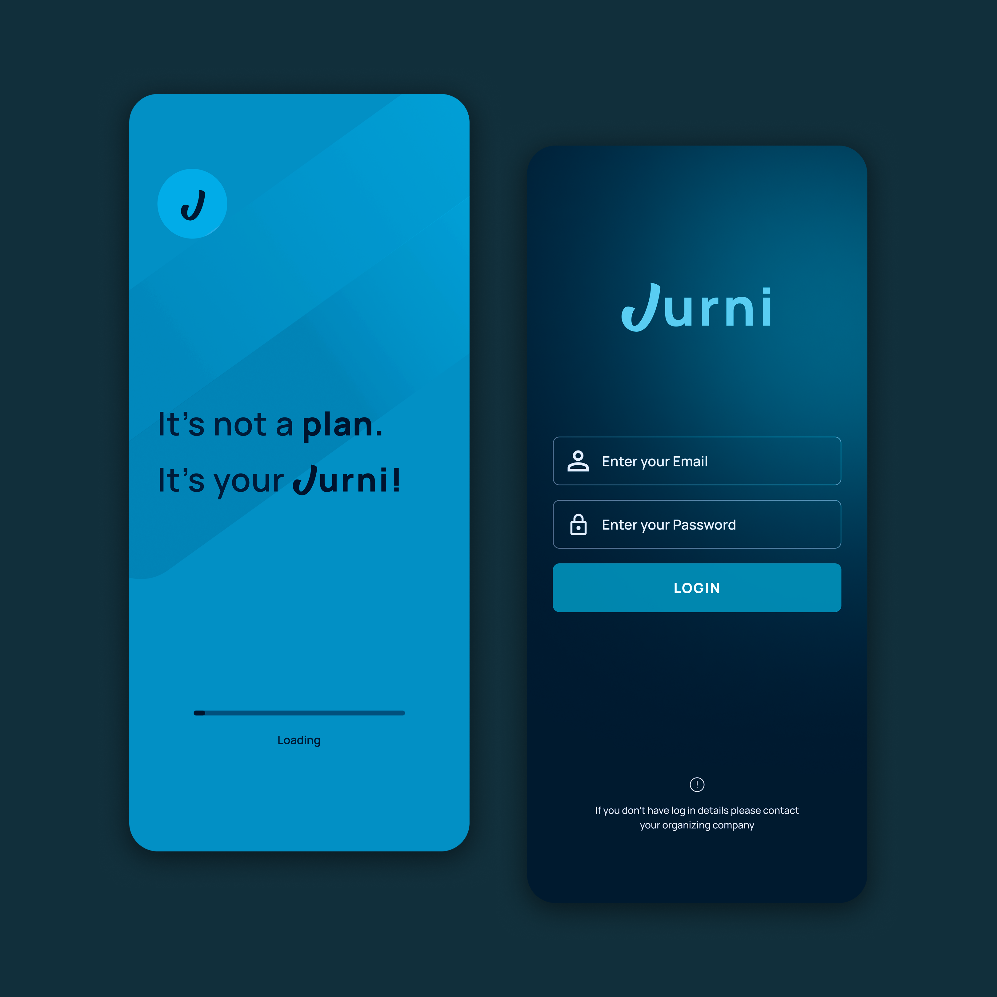 Jurni Mobile App - Onboarding & Visual Identity branding figma gradient mobileui onboarding quicklook ui userinterface ux visual