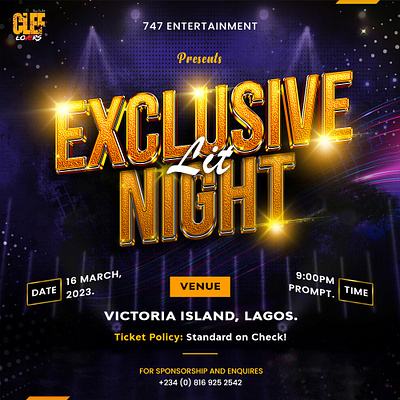 Nightlife Event Flyer Design design event flyer graphic design