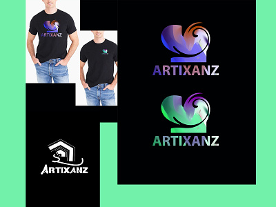 Artixanz logo abstract logo branding clothing design graphic design illustration logo minimalist typography vector