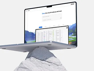 Zeno AI ai branding finance fintech graphic design landing page tech ui webflow website