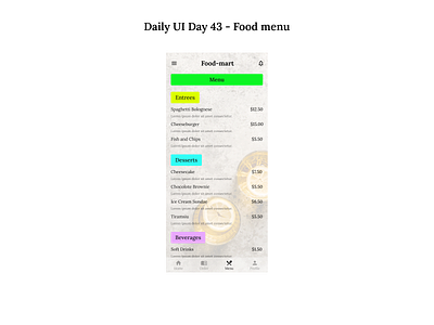Daily UI Day 43 app design productdesign ui ux