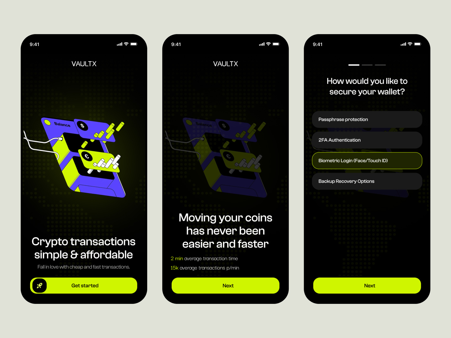 VaultX - Crypto Wallet