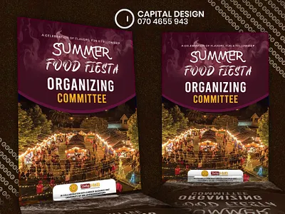 Summer Food Fiesta Tag Design branding design graphic design logo motion graphics photoshop vector