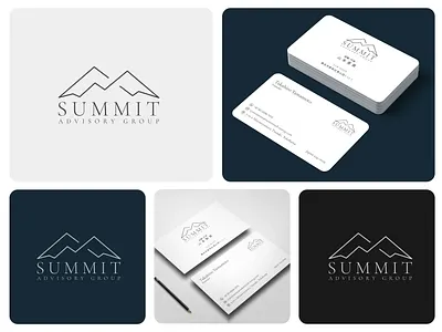 Summit Advisory | Logo & Card Design brand design brand identity branding business card logo logo design luxury logo minimalist logo modern logo visiting card visual identity